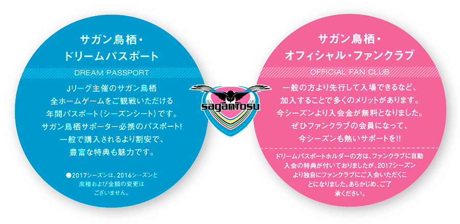 17サガン鳥栖 ドリームパスポート 17サガン鳥栖 オフィシャル ファンクラブ 販売のお知らせ サガン鳥栖 公式 オフィシャルサイト 17サガン鳥栖 ドリームパスポート 17サガン鳥栖 オフィシャル ファンクラブ 販売のお知らせ サガン鳥栖 公式 オフィシャルサイト