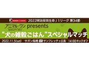 【11/5(土)vs広島】 『アニマル・ワン presents “犬の雑穀ごはん”スペシャルマッチ』 開催のお知らせ